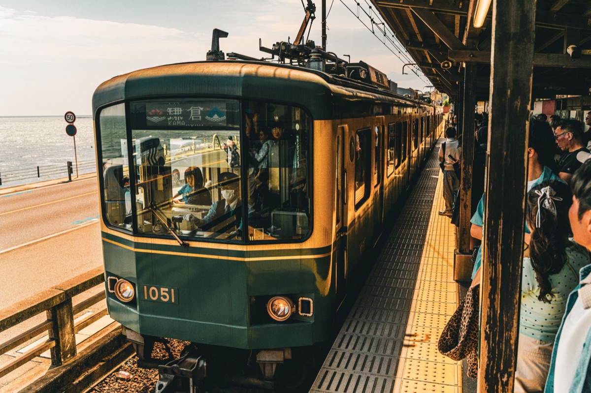 Historische Bahnstation in Japan
