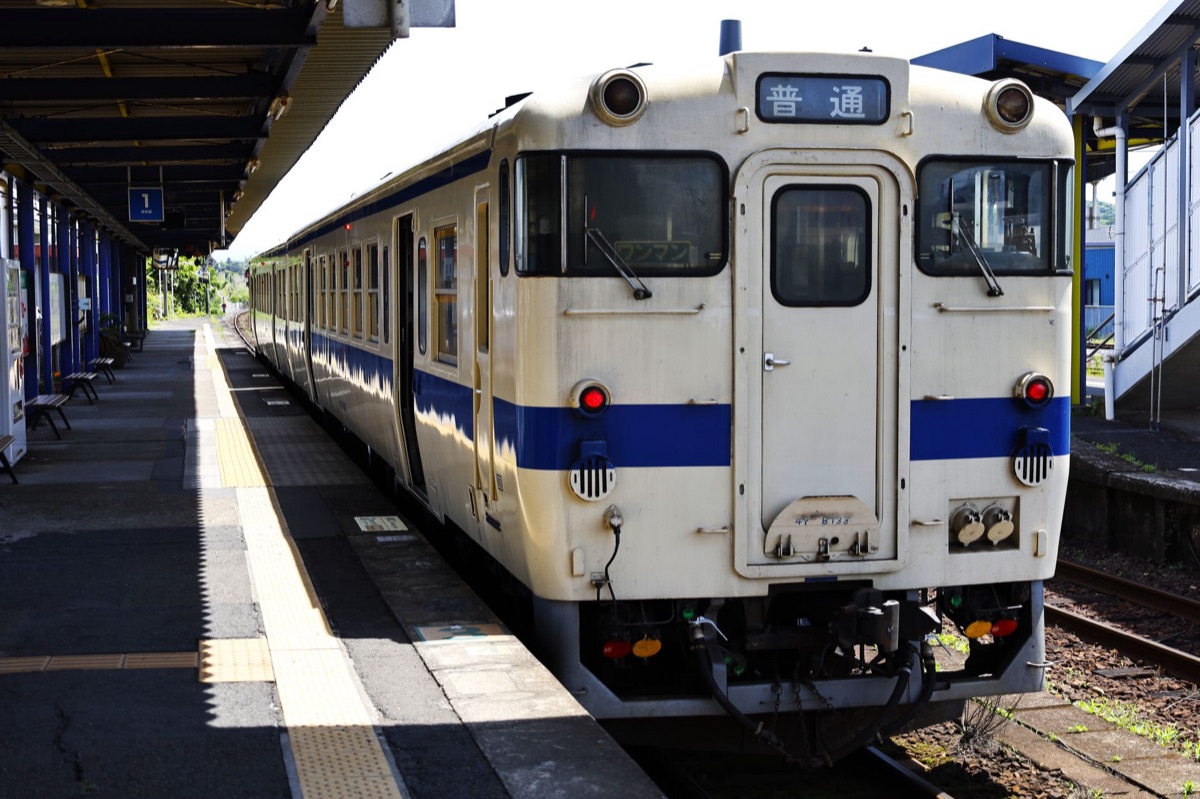 Historic railway tracks in Japan