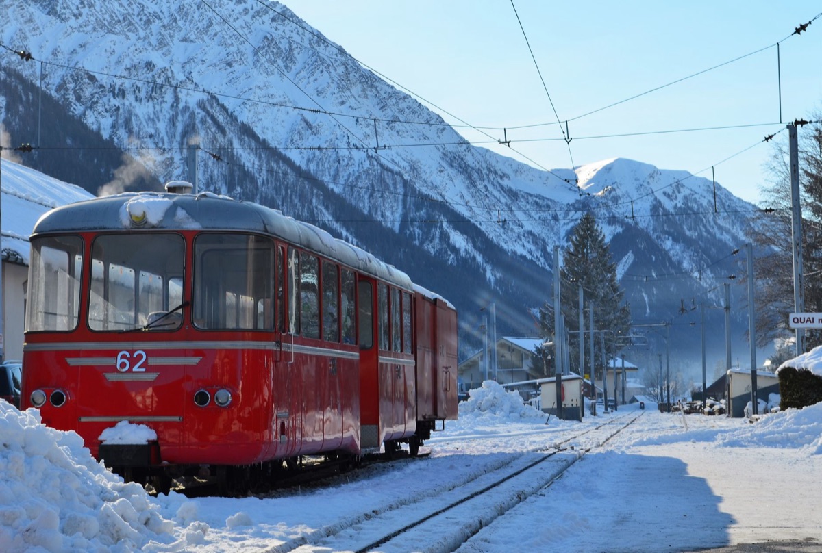 trilha de ferrovia de montanha